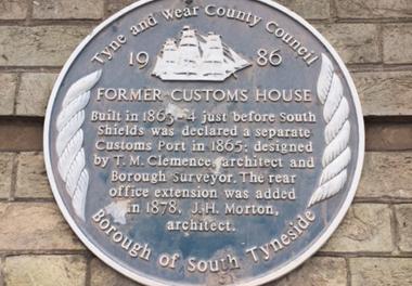 Former Customs House Blue Plaque