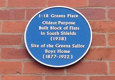 Greens Place Blue Plaque