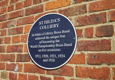 St Hilda's Colliery Band Blue Plaque