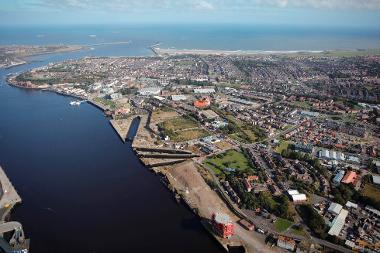 Aerial view of Holborn, South Shields