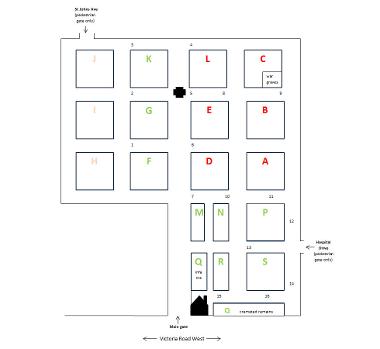 Hebburn Cemetery map