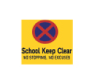 School 'keep clear' area