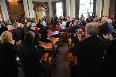 The Freedom of the Borough has been conferred to Ray Spencer MBE