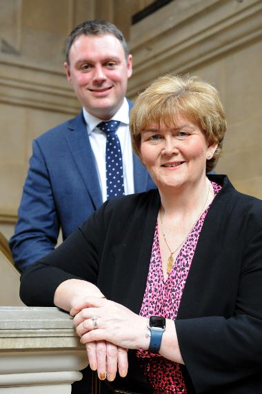 Chief Executive Jonathan Tew with Council Leader, Cllr Tracey Dixon