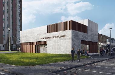 An artist's impression of the new energy centre in Hebburn