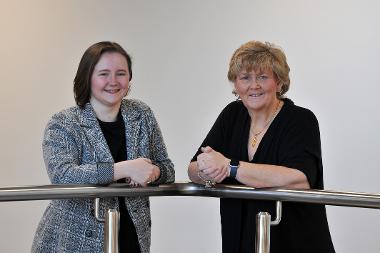 Cllr Tracey Dixon with apprentice Katie Bell