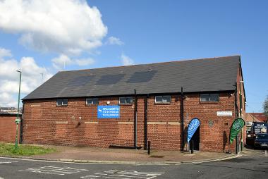 South Shields Sea Cadets building at Comical Corner in Wapping Street.