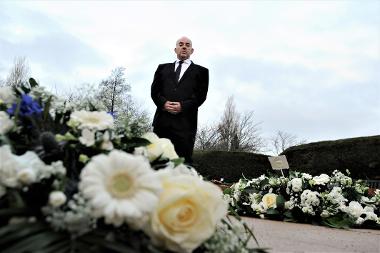 Councillor Ernest Gibson in the Crematorium grounds