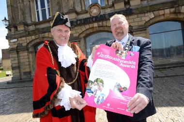 The Mayor is pictured with Councillor Paul Dean at The Customs House