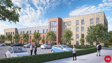 CGI of student accommodation