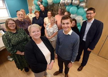 Cllr Ellison is pictured with Lesley Thompson, Operations Manager, Fostering and Connected Care, and Chris Ring, Head of  Children’s and Families' Social Care with some of the kinship carers (right).