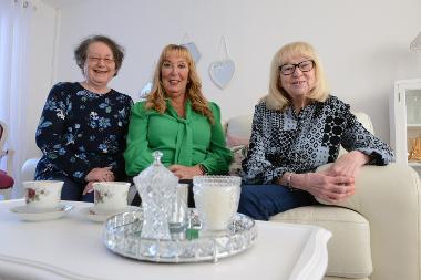 Cllr Ruth Berkley is pictured with Marie Scanlan and Anita Arnott