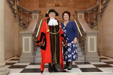 The new Mayor of South Tyneside, Councillor Fay Cunningham, and her dear friend, Stella Matthewson – the new Mayoress.