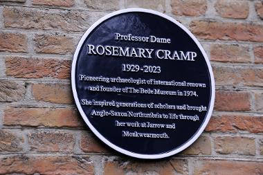 Blue Plaque to Dame Rosemary Cramp